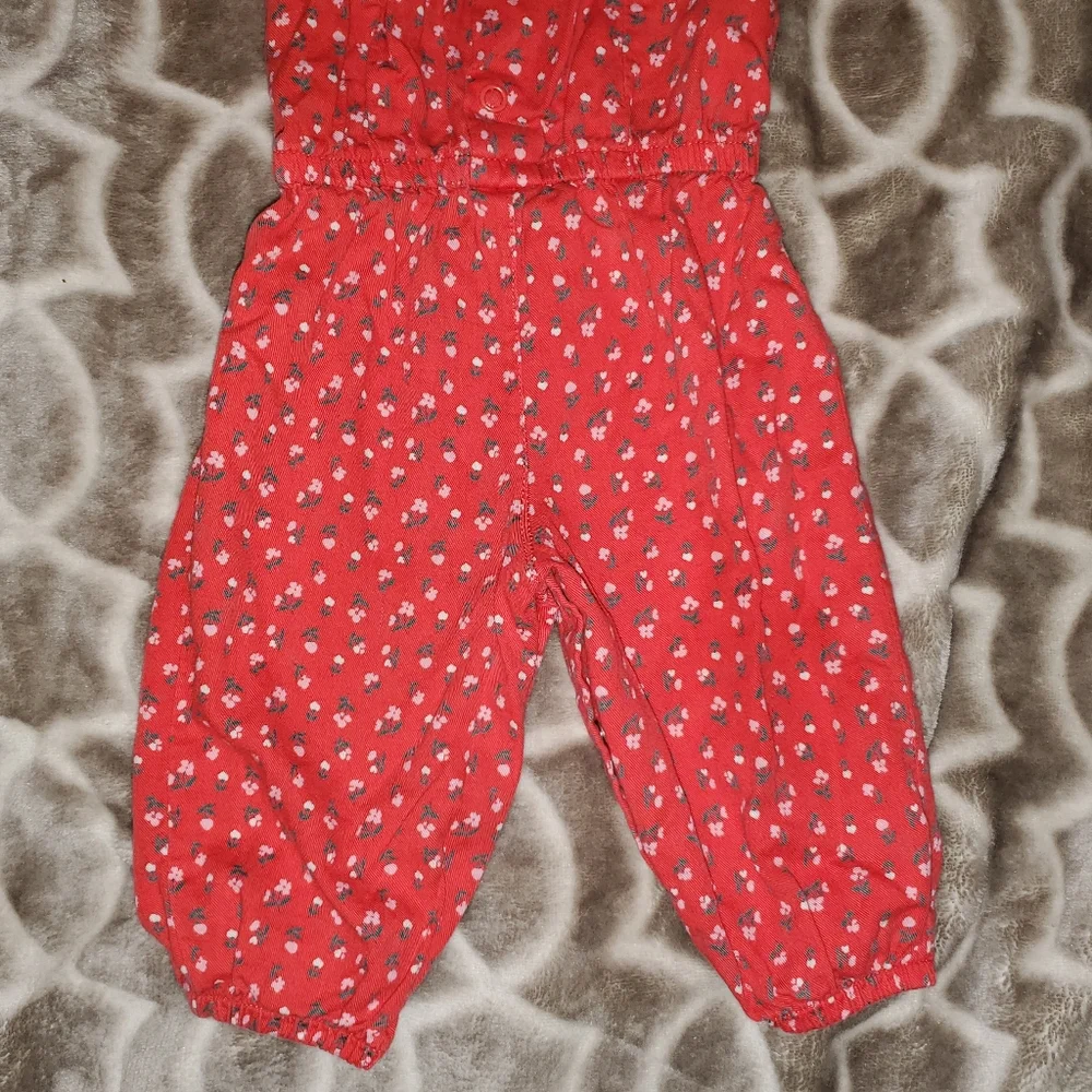 5 for $25 | Carter's Floral Ruffle Sleeveless Drapey Jumpsuit